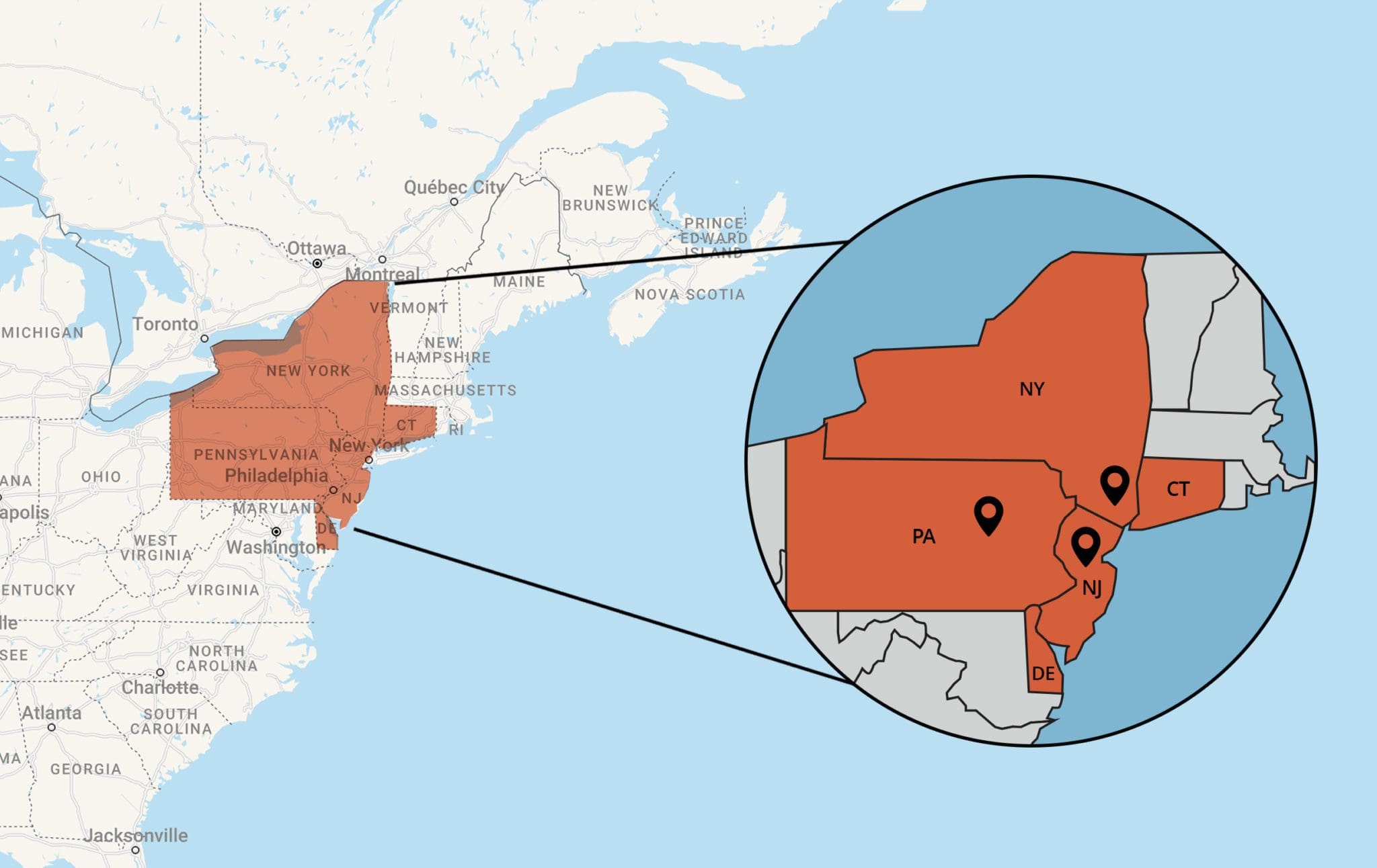 map-northeast